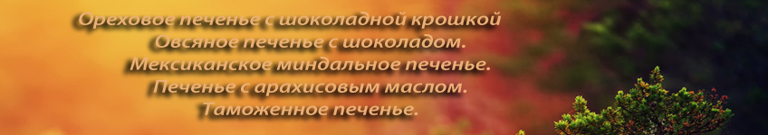 Рецепт орехового печенья с шоколадной крошкой